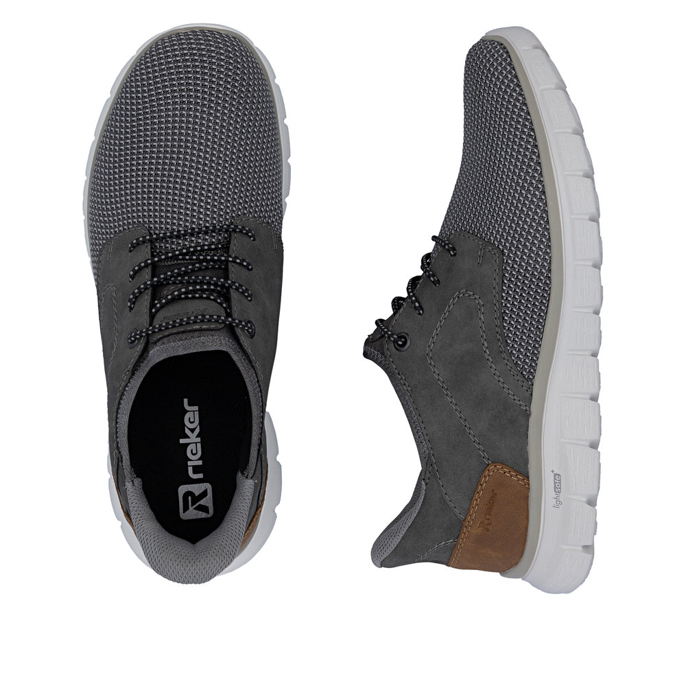 RIEKER Herren Sneaker Slipper grau B6658-42 Ready2Go