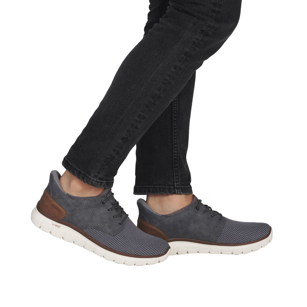 RIEKER Herren Sneaker Slipper grau B6658-42 Ready2Go
