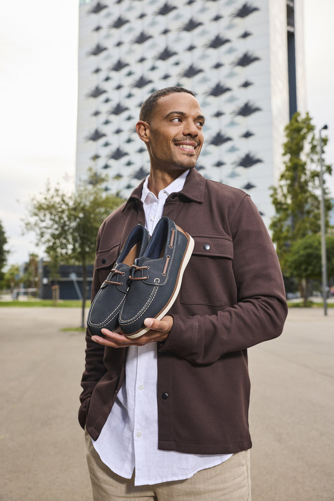 RIEKER Herren Halbschuh blau B2345-14 Bootsschuh gehalten von Modell