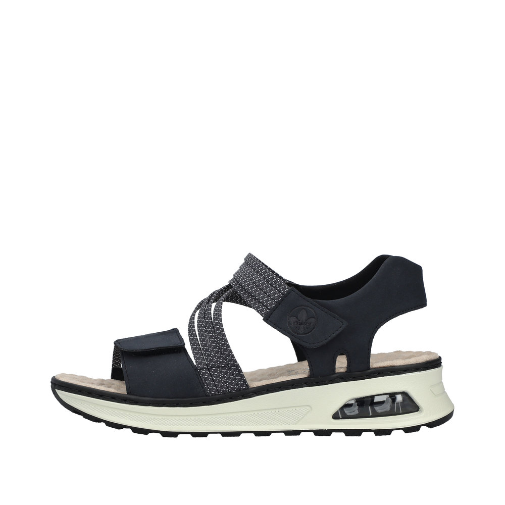 RIEKER Damen Sandale blau 65671-14 Weite H