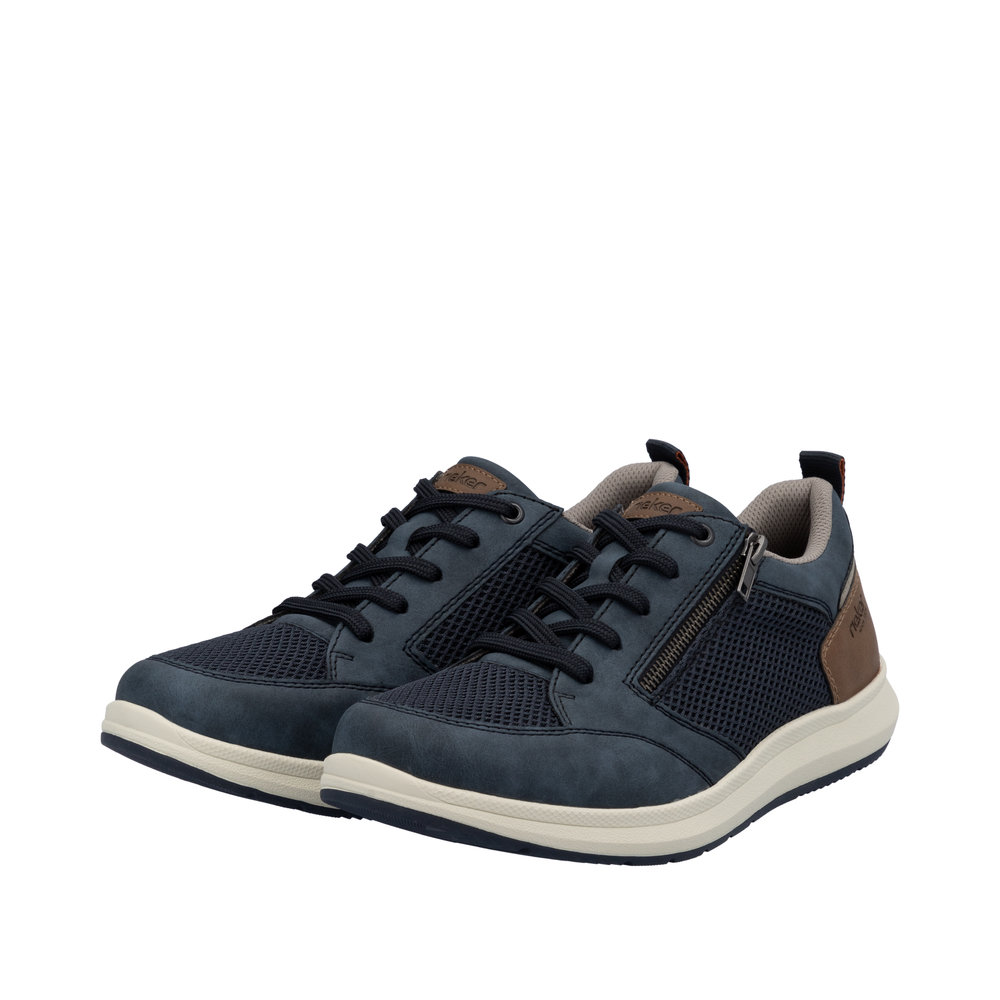 RIEKER Herren Sneaker blau 16901-14 Freizeitschuh