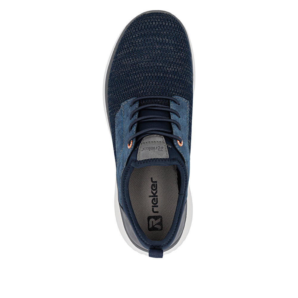 RIEKER Herren Sneaker Slipper blau B9651-14 Weite G