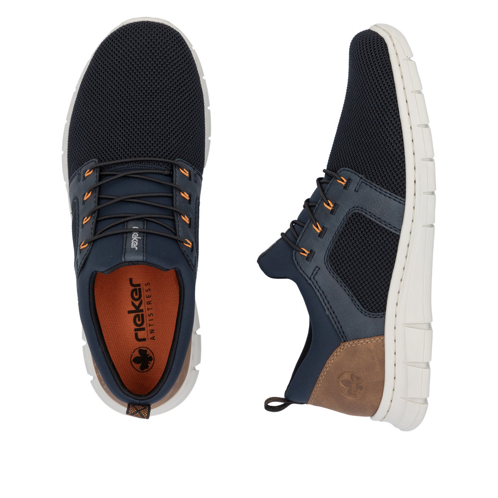 RIEKER Herren Sneaker Slipper blau B7796-14