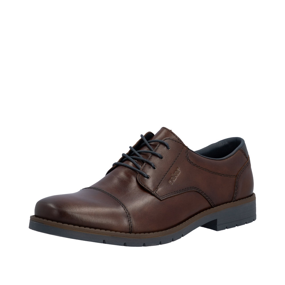 RIEKER Herren Halbschuh braun 13901-25 Glattleder