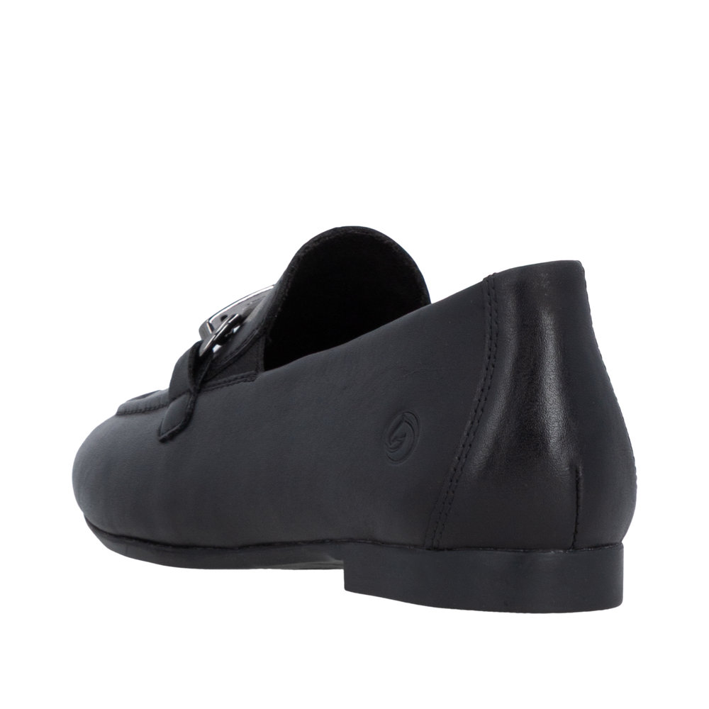 REMONTE Damen Loafer schwarz D0K13-00 Leder