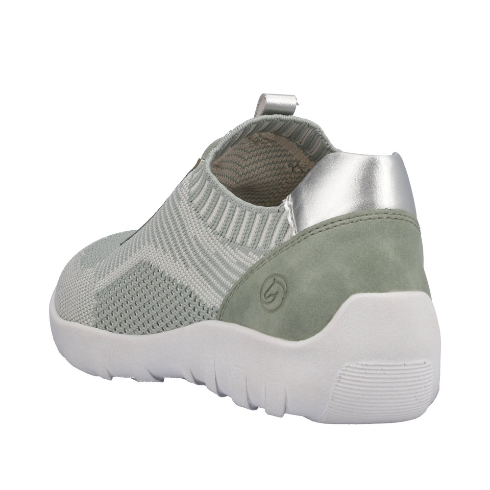REMONTE Damen Sneaker Slipper grün R3518-52 Leichtgewicht