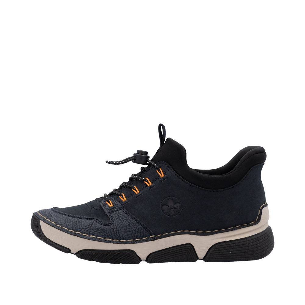 RIEKER Damen Sneaker Slipper blau 45963-14 mit Gummizug