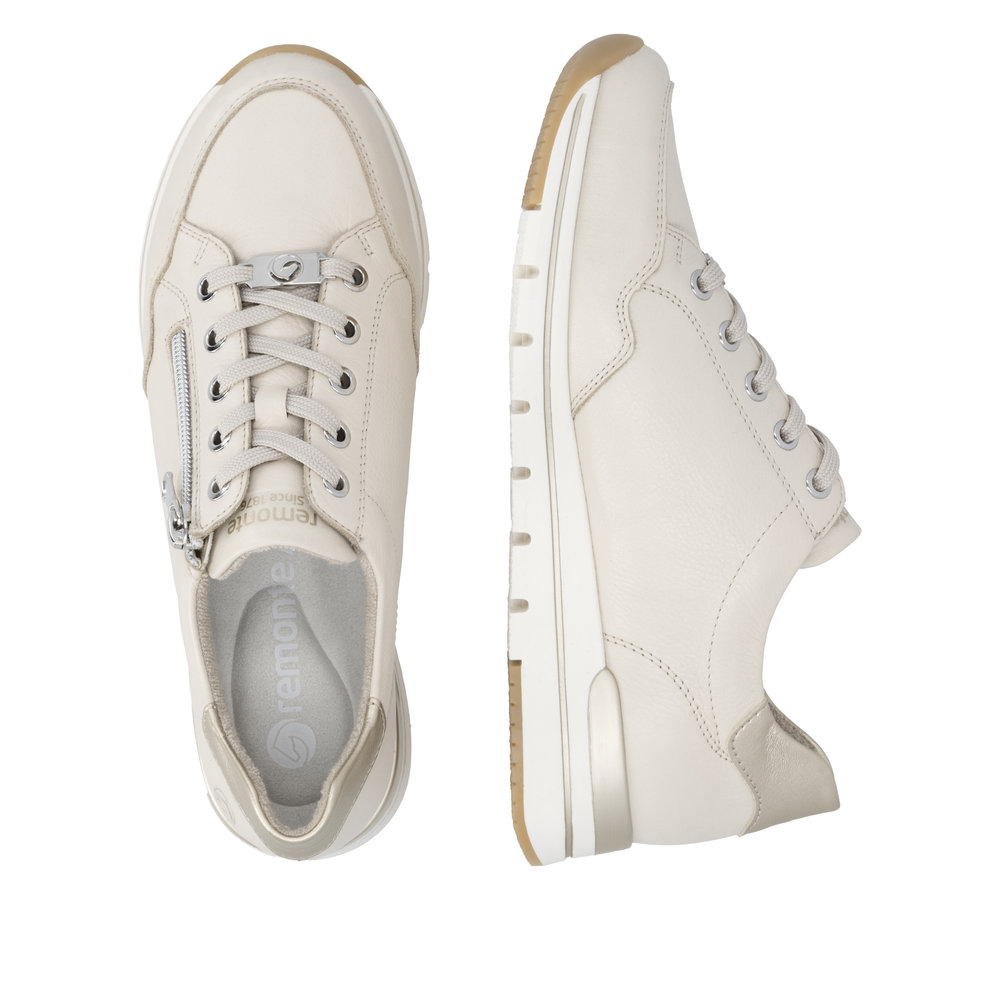 REMONTE Damen Sneaker beige gold R6716-60 echt Leder