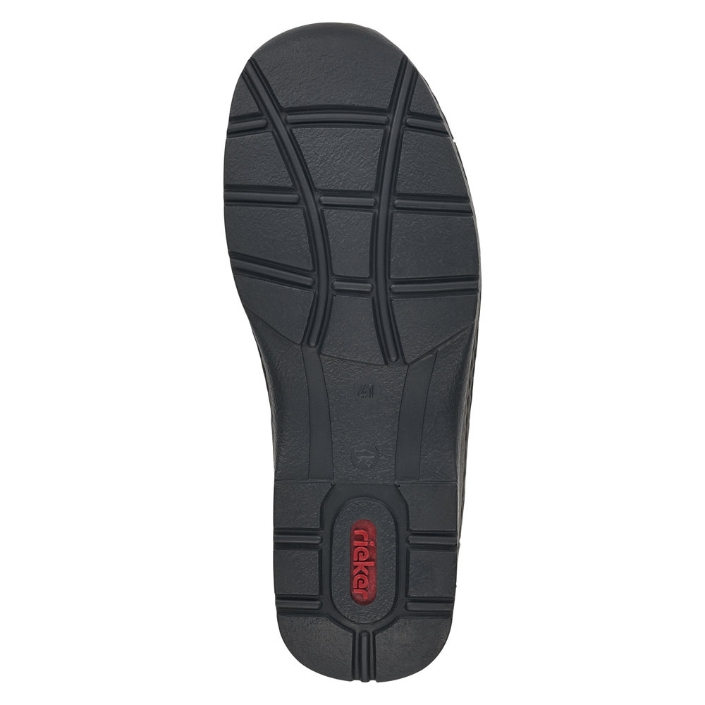 RIEKER Herren Slipper schwarz 05363-00 Leder