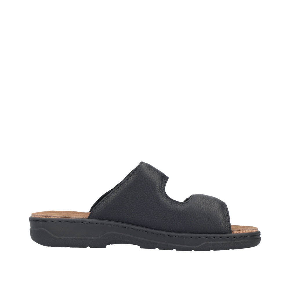 RIEKER Herren Pantolette schwarz 20390-00 mit loser Einlage