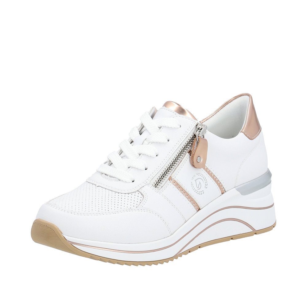 REMONTE Damen Sneaker weiß kupfer D0T04-80