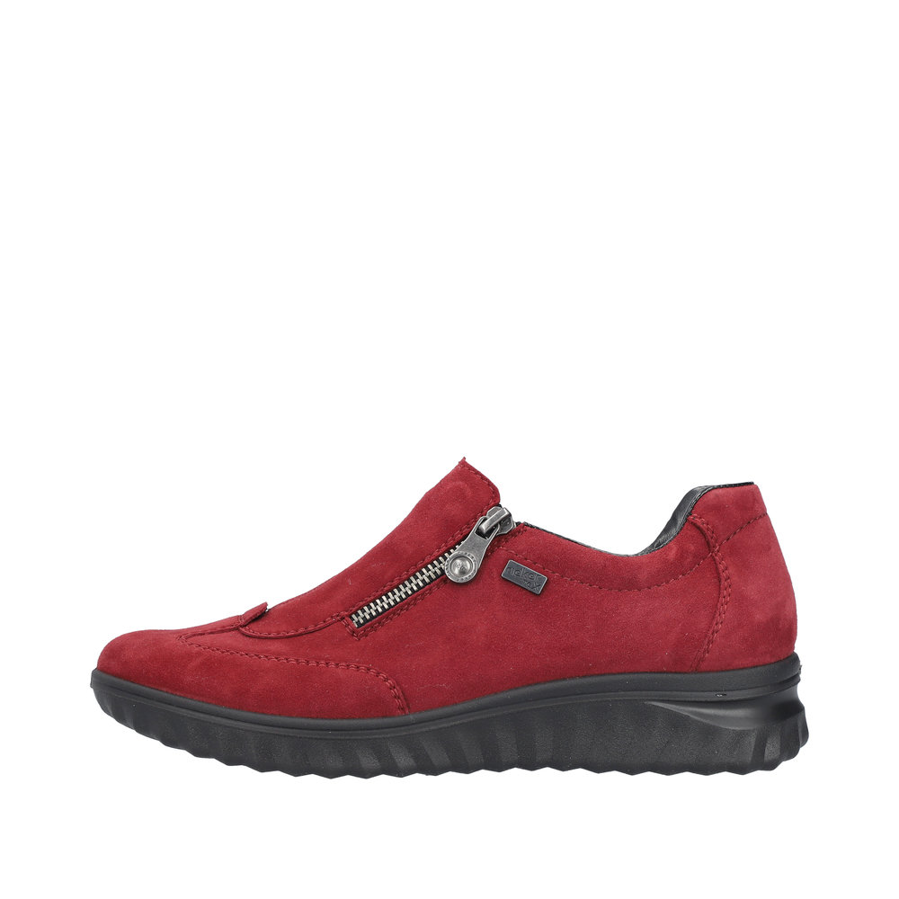 RIEKER Damen Halbschuh Slipper rot 59071-35 mit Reißverschluss RIEKER Damen Halbschuh Slipper rot 59071-35 mit Reißverschluss