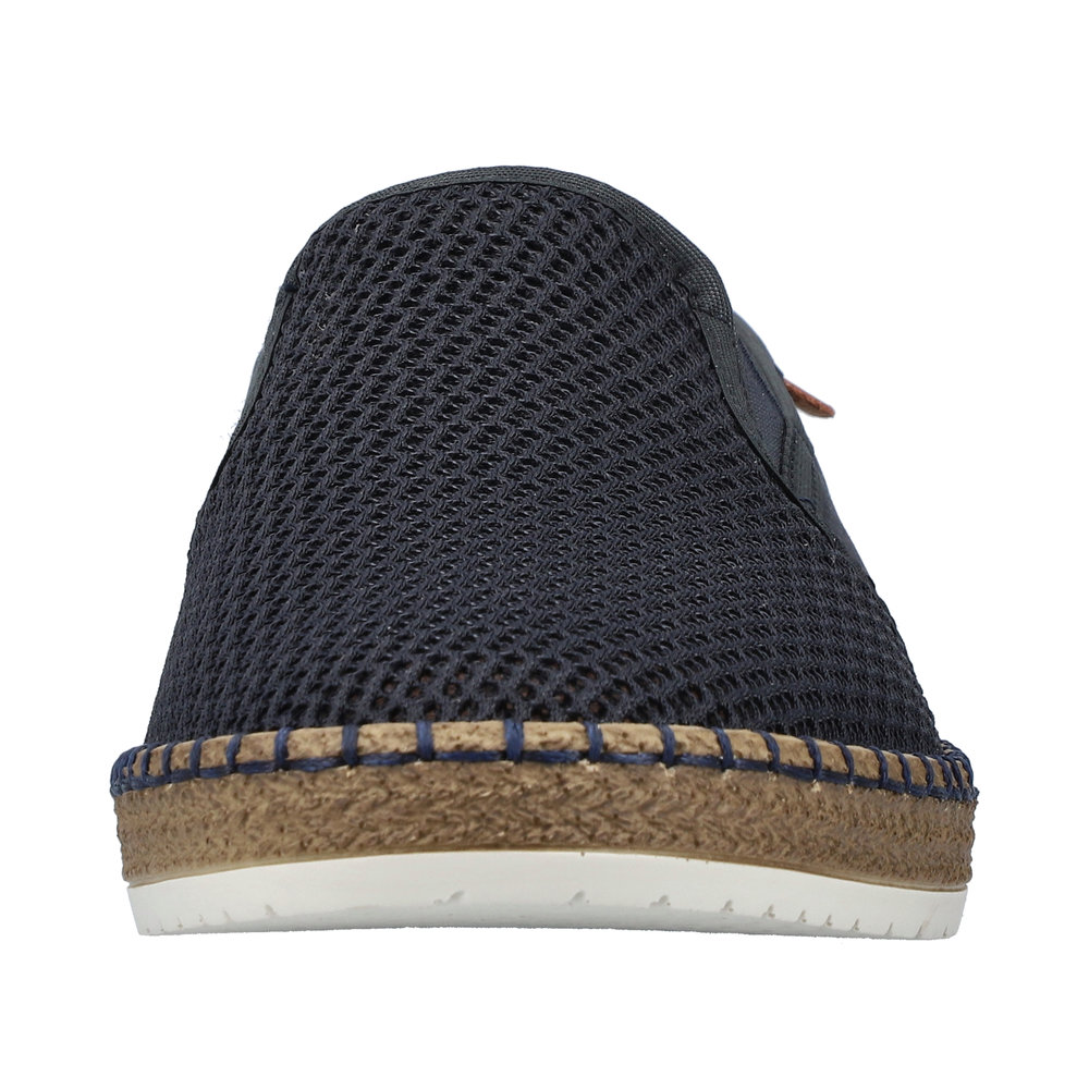 RIEKER Herren Slipper blau B5265-14 luftig