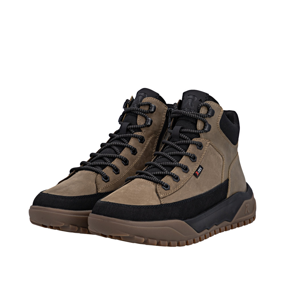 RIEKER Herren Stiefelette braun U1571-20 mit TEX