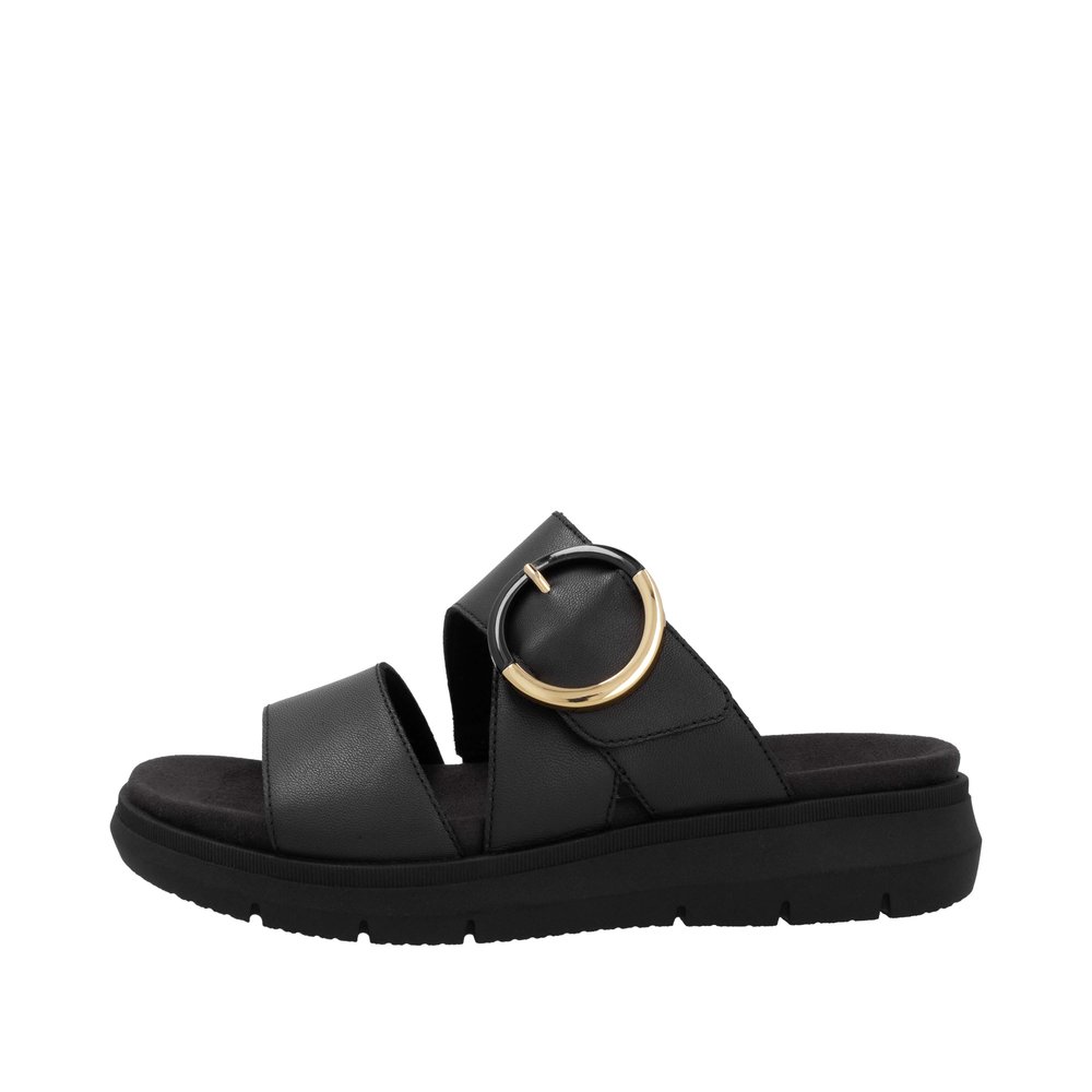 REMONTE Damen Pantolette schwarz D2K51-00 echt Leder REMONTE Damen Pantolette schwarz D2K51-00 echt Leder