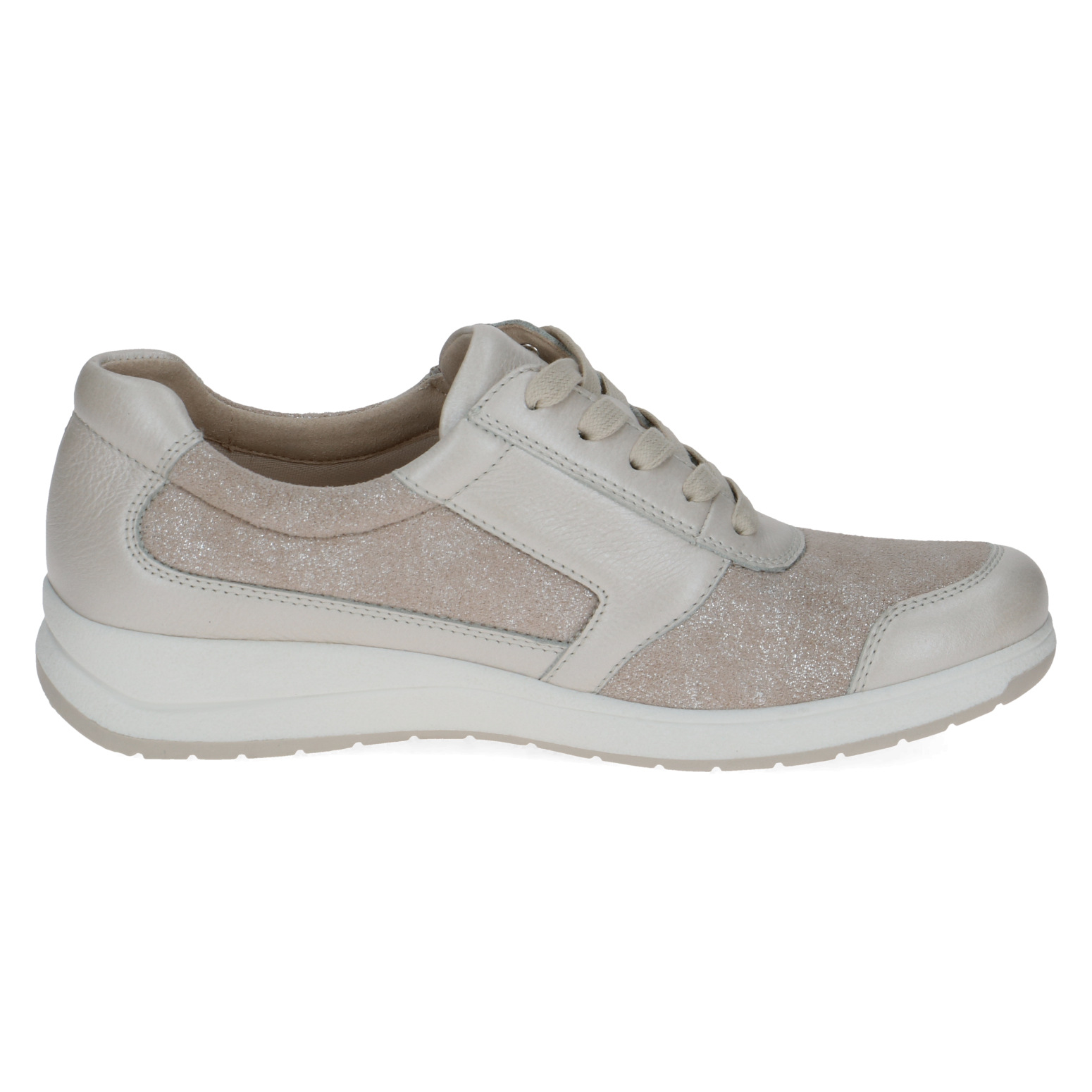 CAPRICE Damen Sneaker beige 9-23723-44 Leder & Stretch