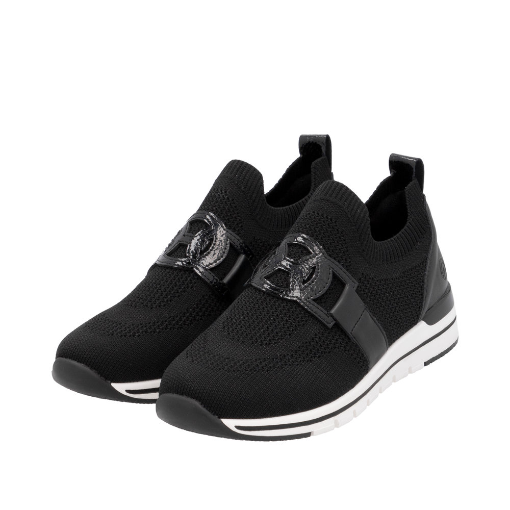 REMONTE Damen Sneaker Slipper schwarz R6713-00