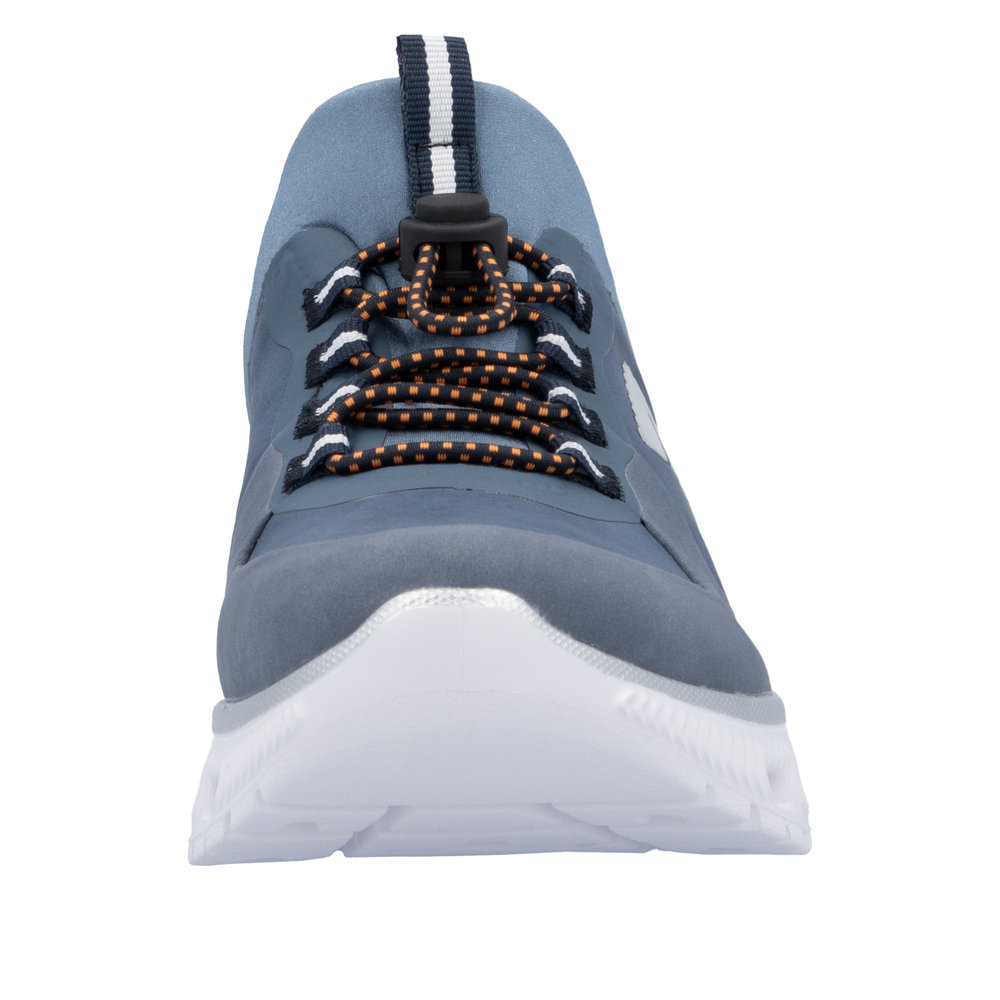 RIEKER Damen Sabot Slipper blau M6069-10 super leicht