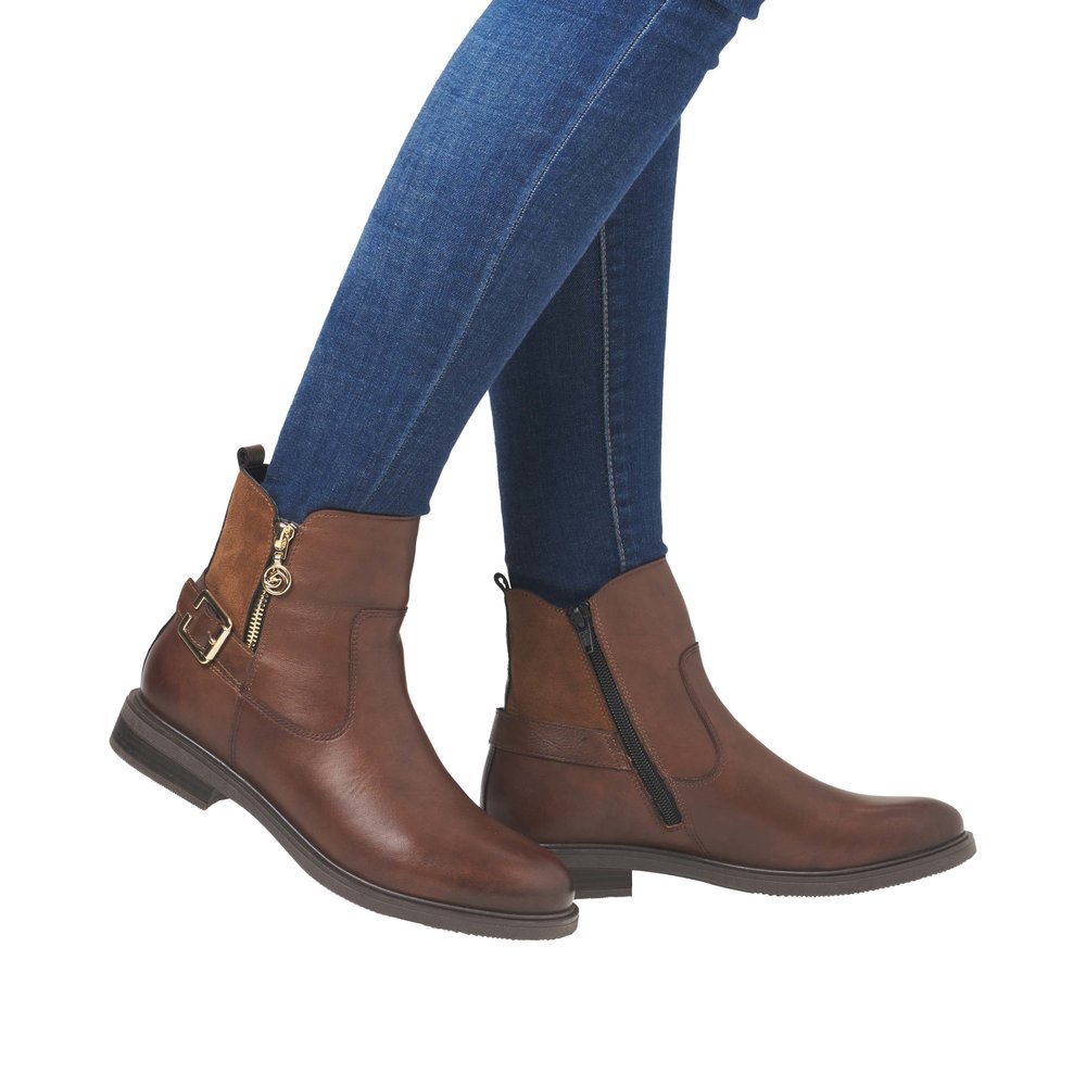 REMONTE Damen Stiefelette braun cognac D1U71-22
