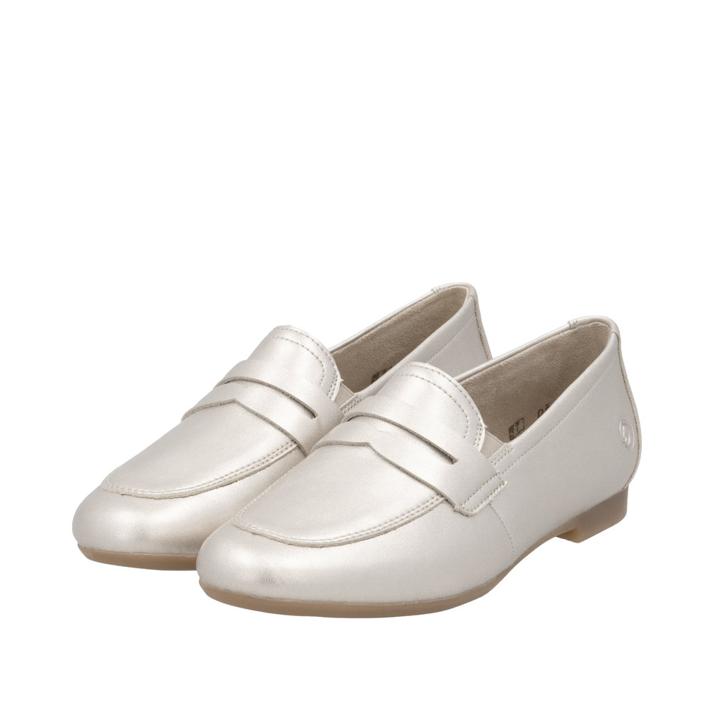 REMONTE Damen Loafer gold D0K02-90 glänzend