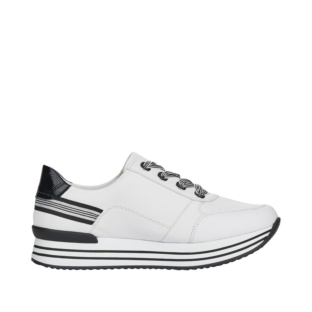 REMONTE Damen Sneaker weiß schwarz D1312-80