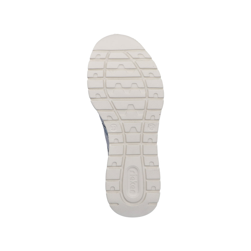 RIEKER Damen Sneaker Slipper blau M6061-12 vegan