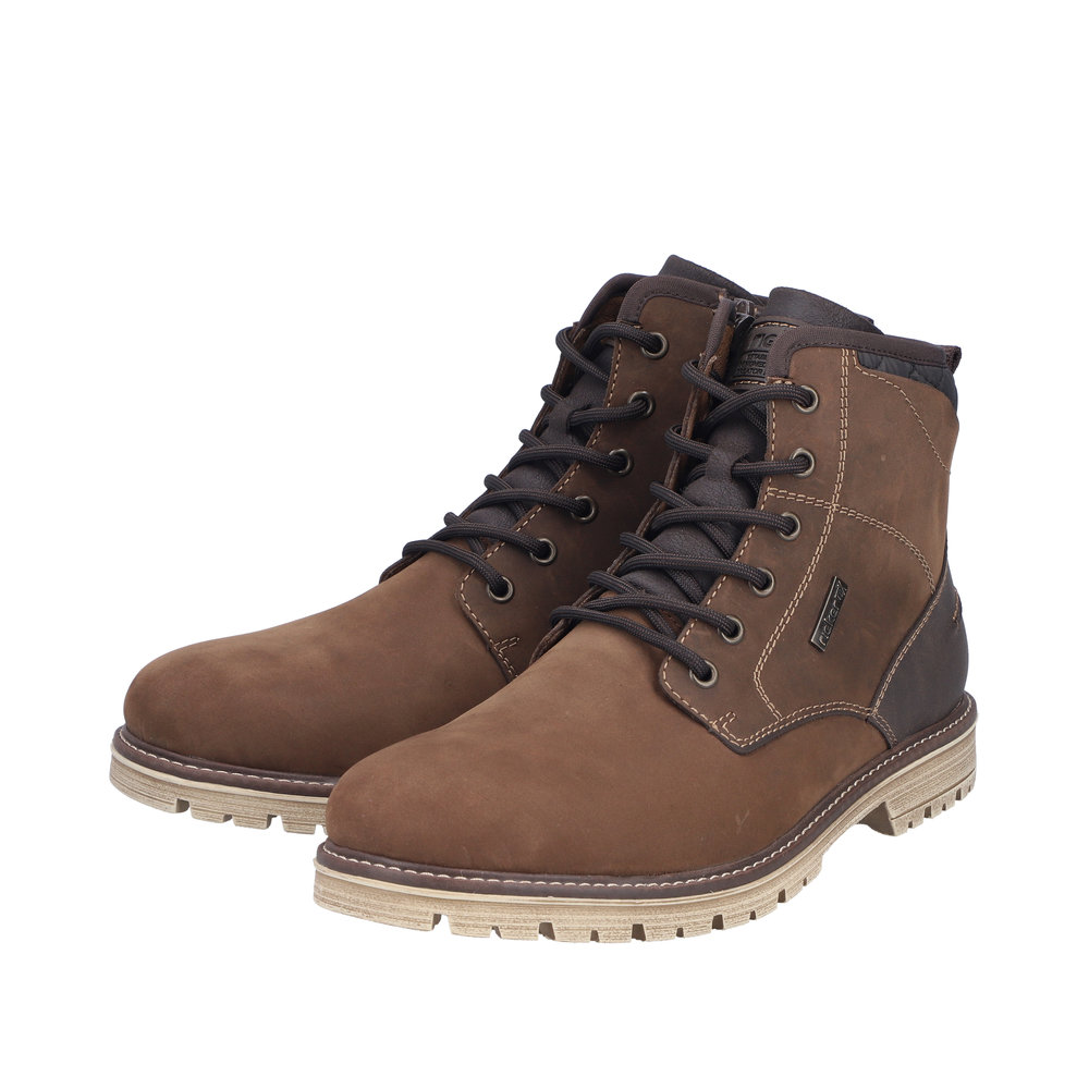 RIEKER Herren Stiefelette braun F3614-25 warm und mit TEX