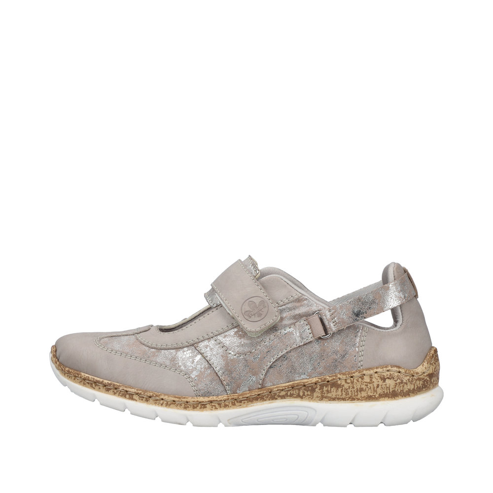 RIEKER Damen Sneaker Ballerina beige N4258-90 RIEKER Damen Sneaker Ballerina beige N4258-90
