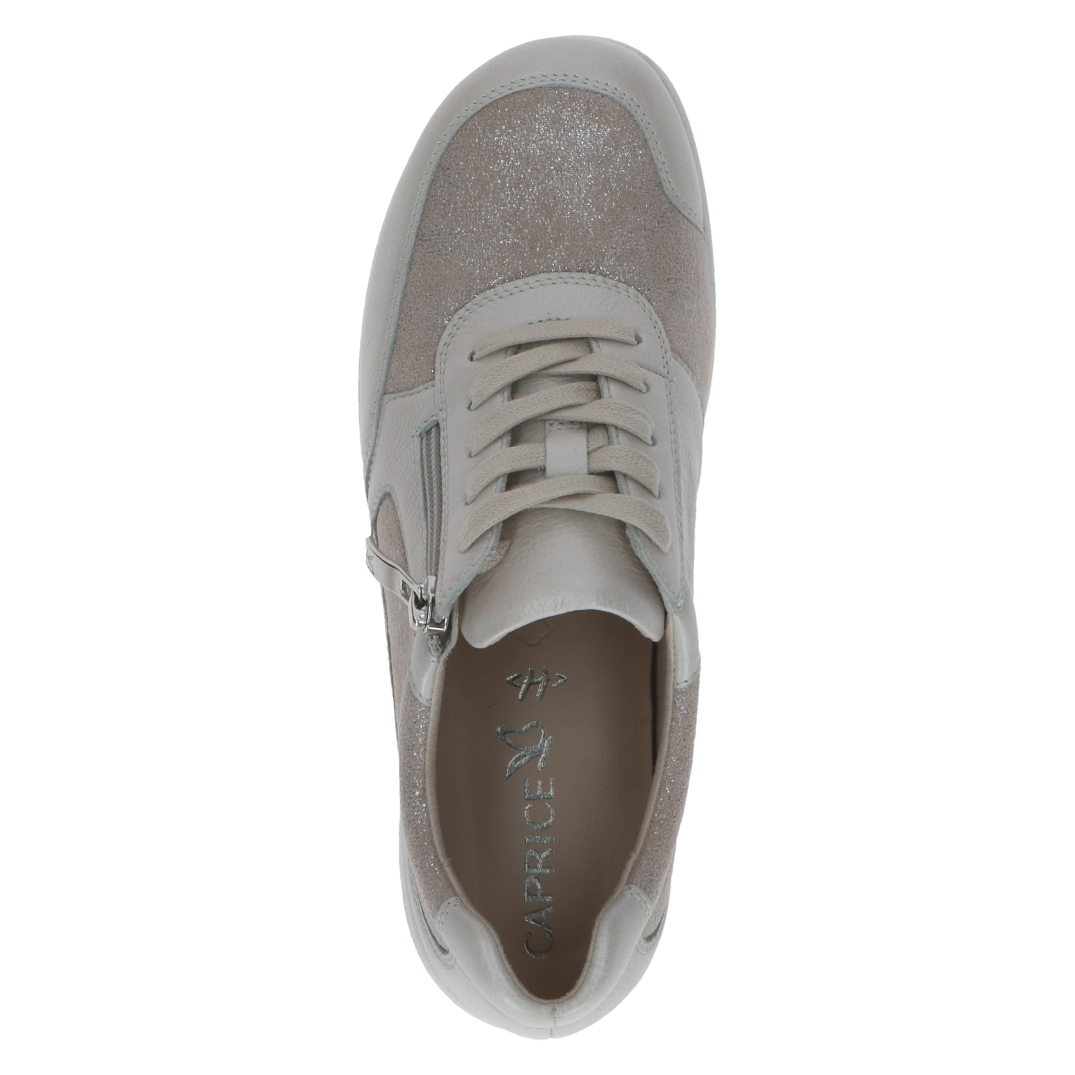 CAPRICE Damen Sneaker beige 9-23723-44 Leder & Stretch