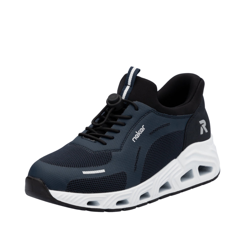 RIEKER Damen Sneaker Slipper dunkelblau N5257-14 Ready-to-Go
