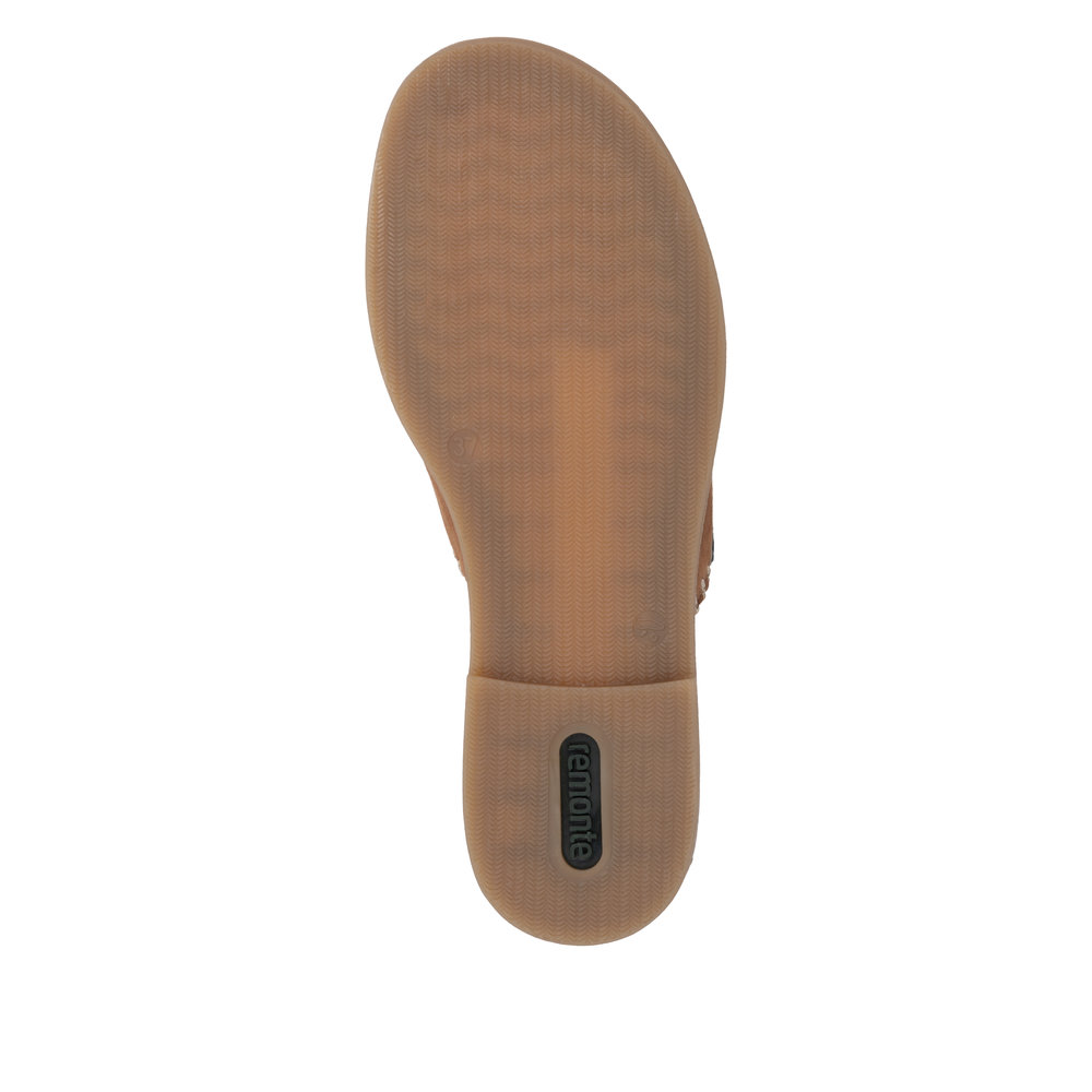 REMONTE Damen Pantolette braun D3645-22 Leder