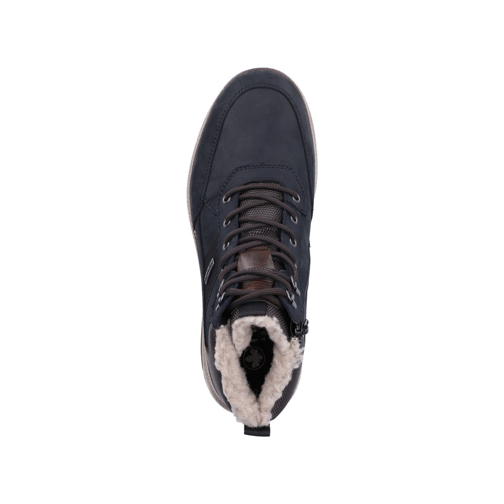 RIEKER Herren Stiefelette blau B5546-14 Leder und TEX RIEKER Herren Stiefelette blau B5546-14 Leder und TEX