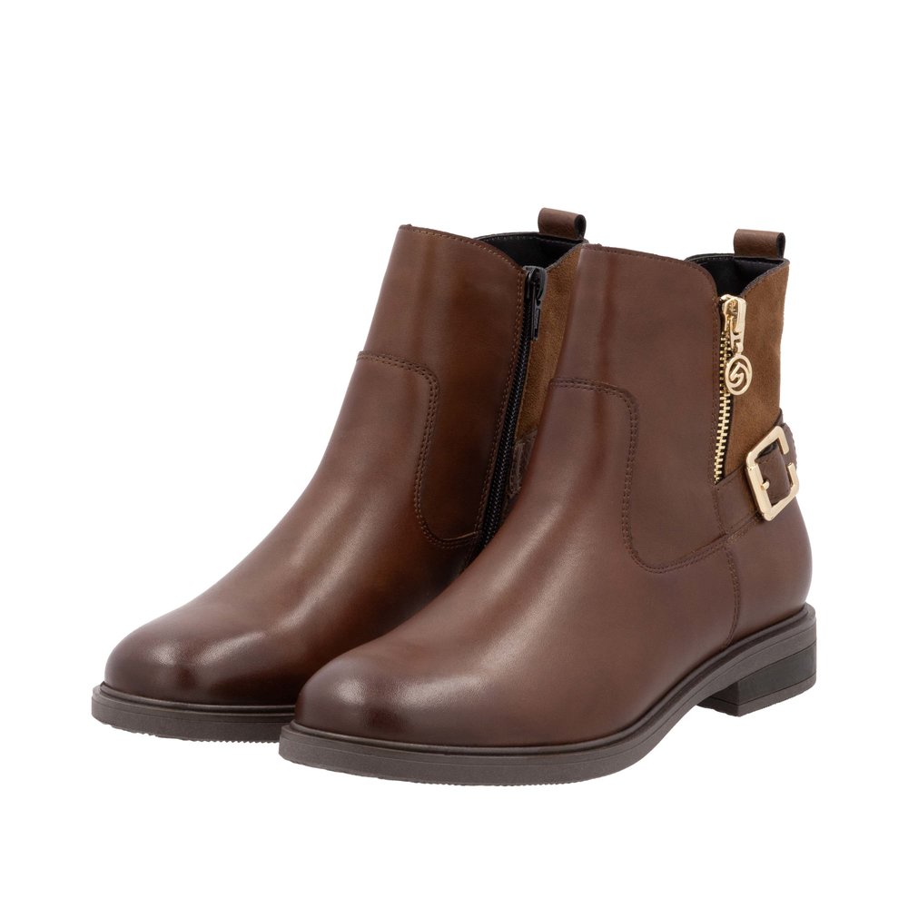 REMONTE Damen Stiefelette braun cognac D1U71-22