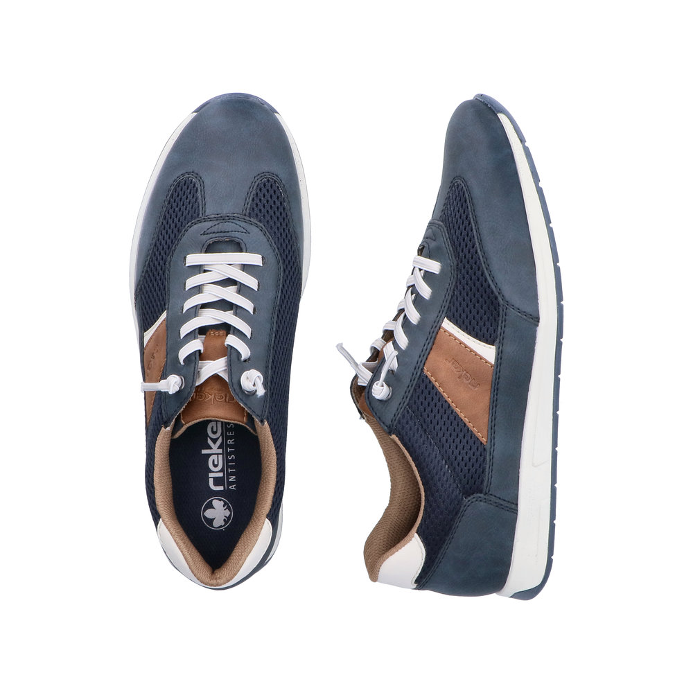 Sommerlicher RIEKER Herren Sneaker blau 11960-14
