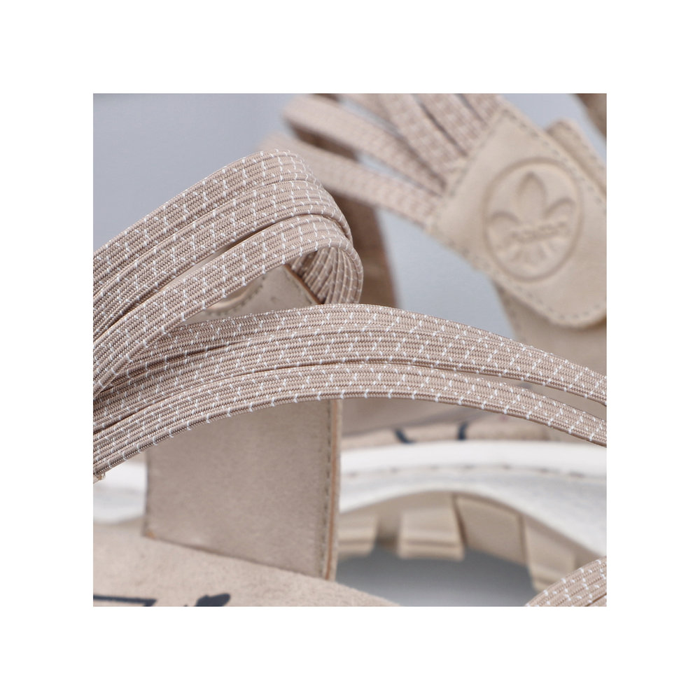 RIEKER Damen Sandale Trekking beige 68871-62 griffige Sohle RIEKER Damen Sandale Trekking beige 68871-62 griffige Sohle