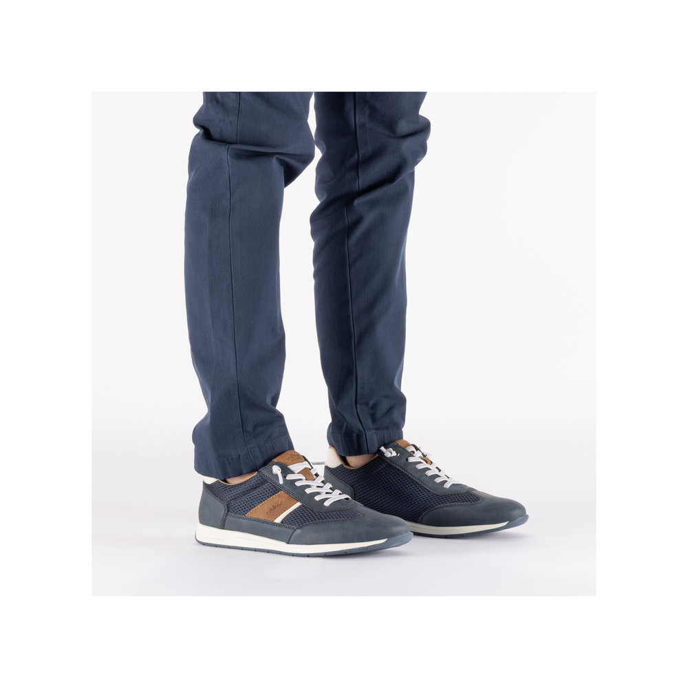 Sommerlicher RIEKER Herren Sneaker blau 11960-14