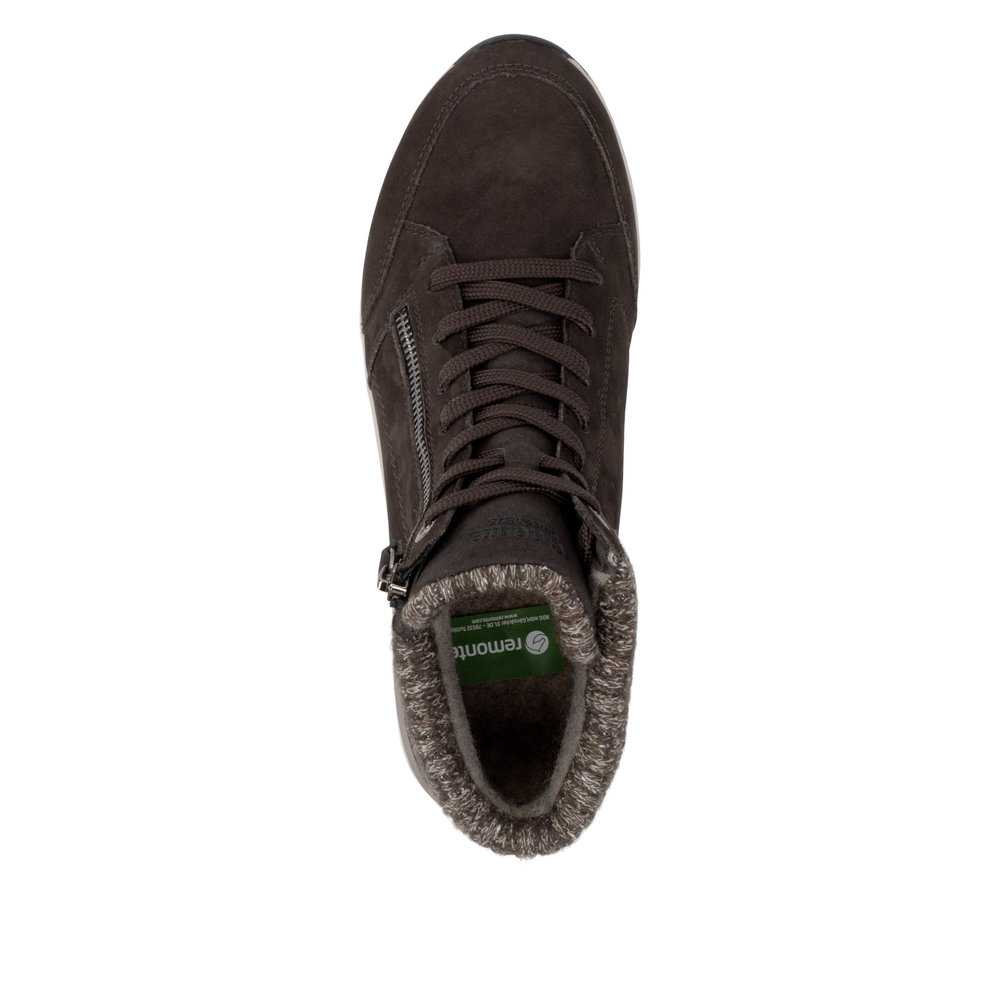 REMONTE Damen Stiefelette braun D0T77-25 mit Keilabsatz 55 mm REMONTE Damen Stiefelette braun D0T77-25 mit Keilabsatz 55 mm