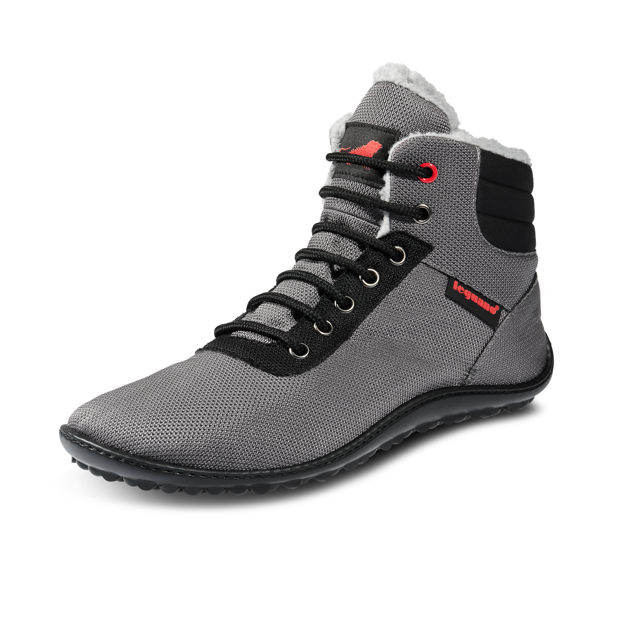 LEGUANO Kosmo anthrazit Barfußschuhe warm