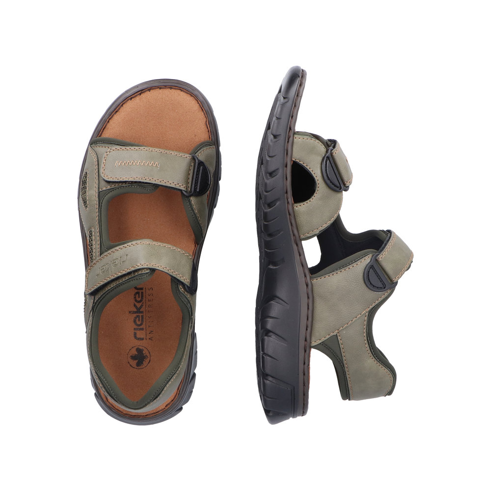RIEKER Herren Sandalette Trekking grün 26761-54