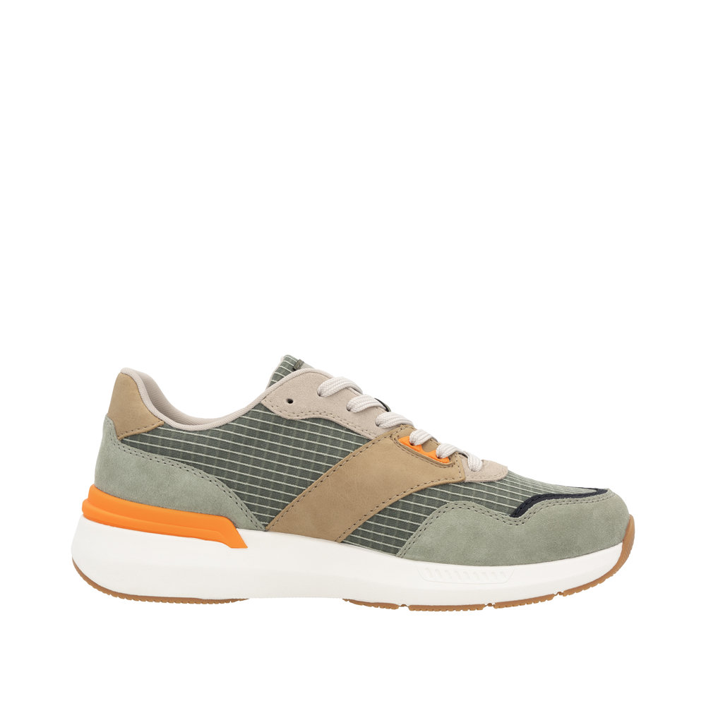 RIEKER Herren Sneaker grün orange U1402-54
