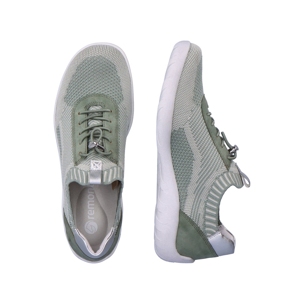 REMONTE Damen Sneaker Slipper grün R3518-52 Leichtgewicht