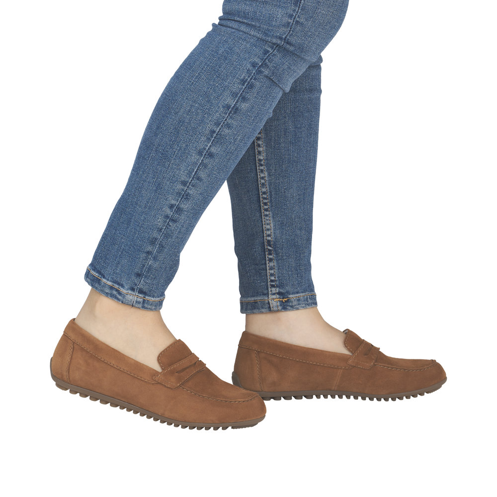 REMONTE Damen Loafer braun D3K00-22 weiches Leder