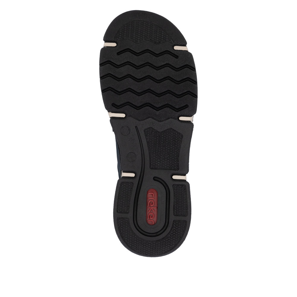 RIEKER Damen Sneaker Slipper blau 45963-14 mit Gummizug