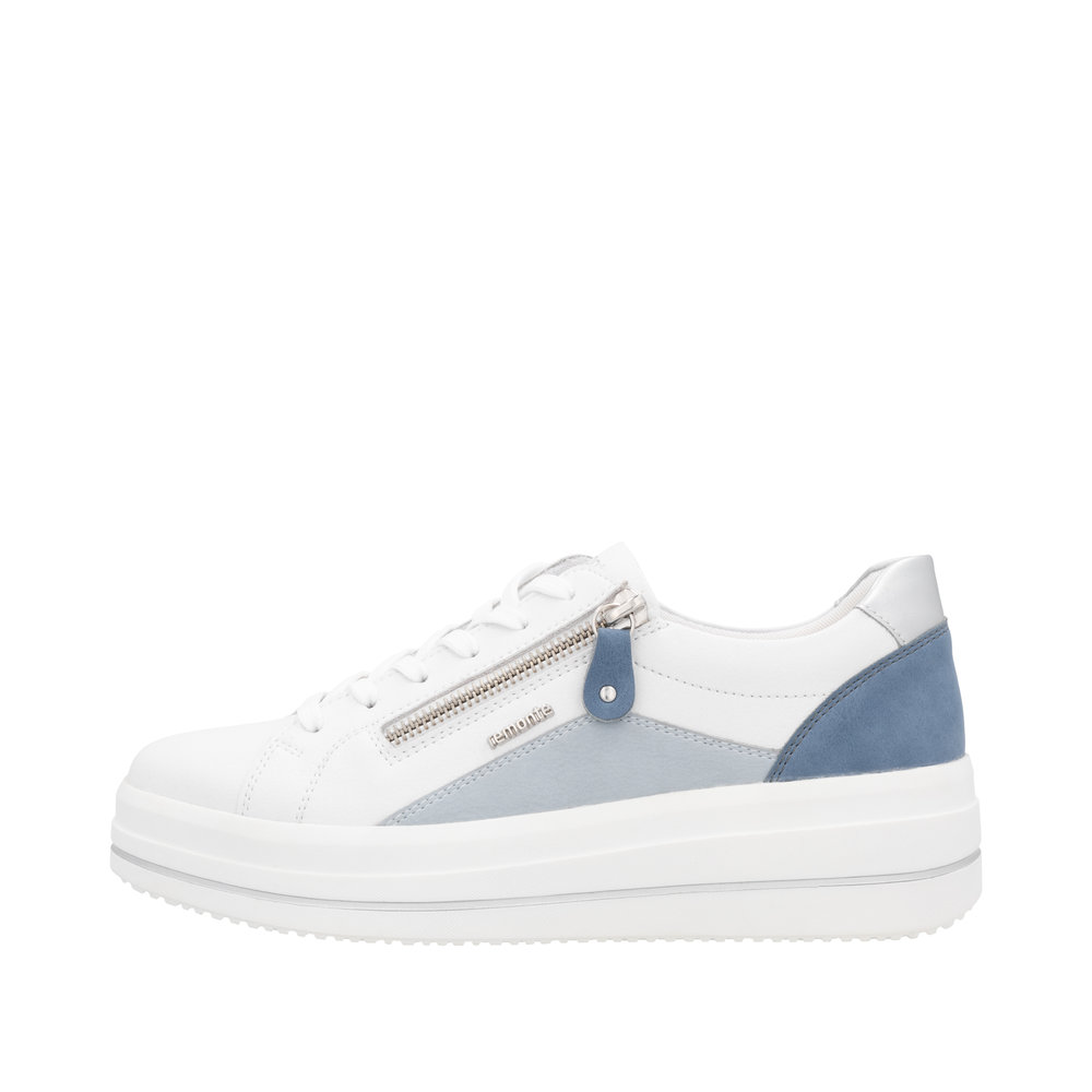 REMONTE Damen Sneaker weiß blau D1C01-84