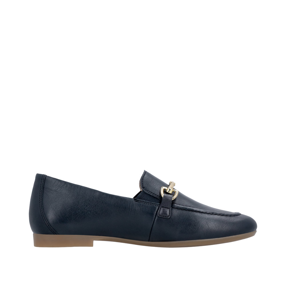REMONTE Damen Loafer blau D0K13-14 echt Leder