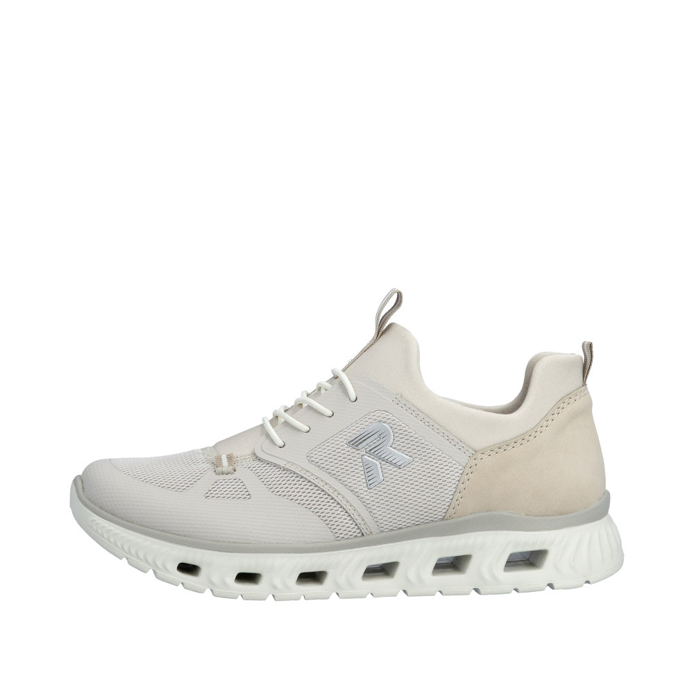 RIEKER Damen Sneaker beige M6078-60 Gummizug sehr leicht RIEKER Damen Sneaker beige M6078-60 Gummizug sehr leicht