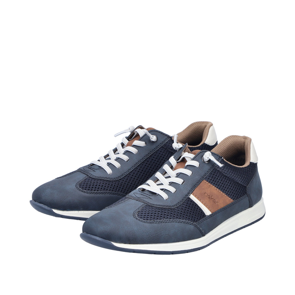 Sommerlicher RIEKER Herren Sneaker blau 11960-14