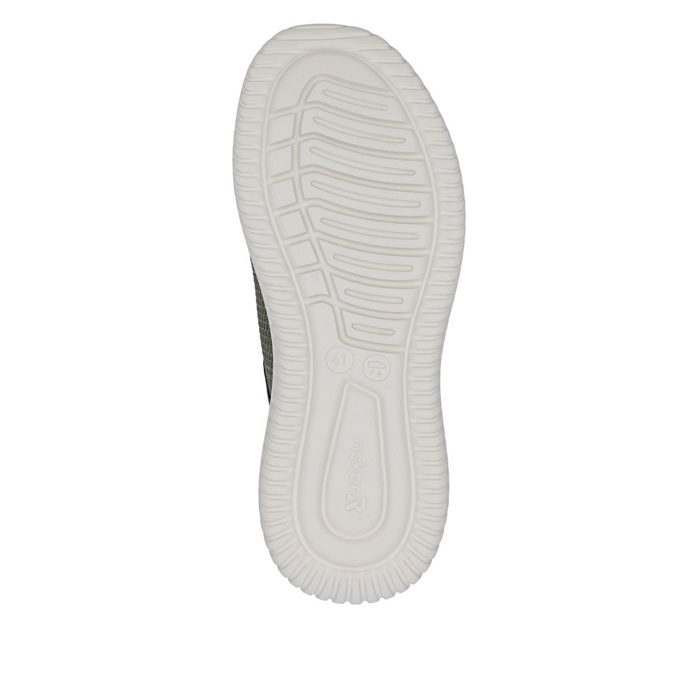 RIEKER Herren Sneaker Slipper grün B9651-52 bequeme Weite