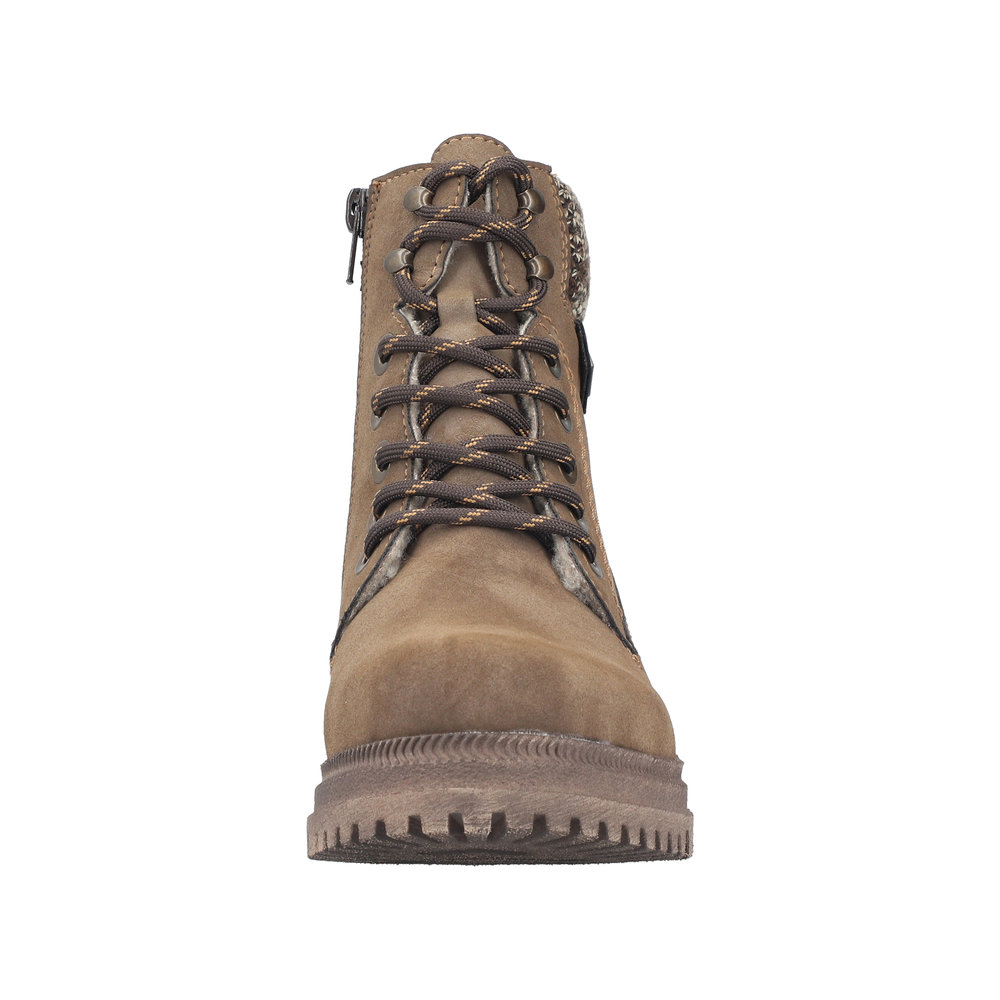 RIEKER Damen Stiefelette Boots braun Y7621-25 Biker-Style