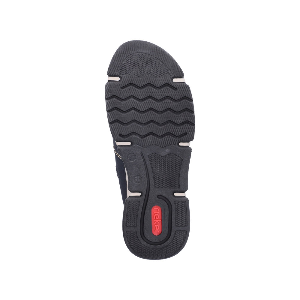RIEKER Damen Stiefelette blau 45925-14 mit TEX